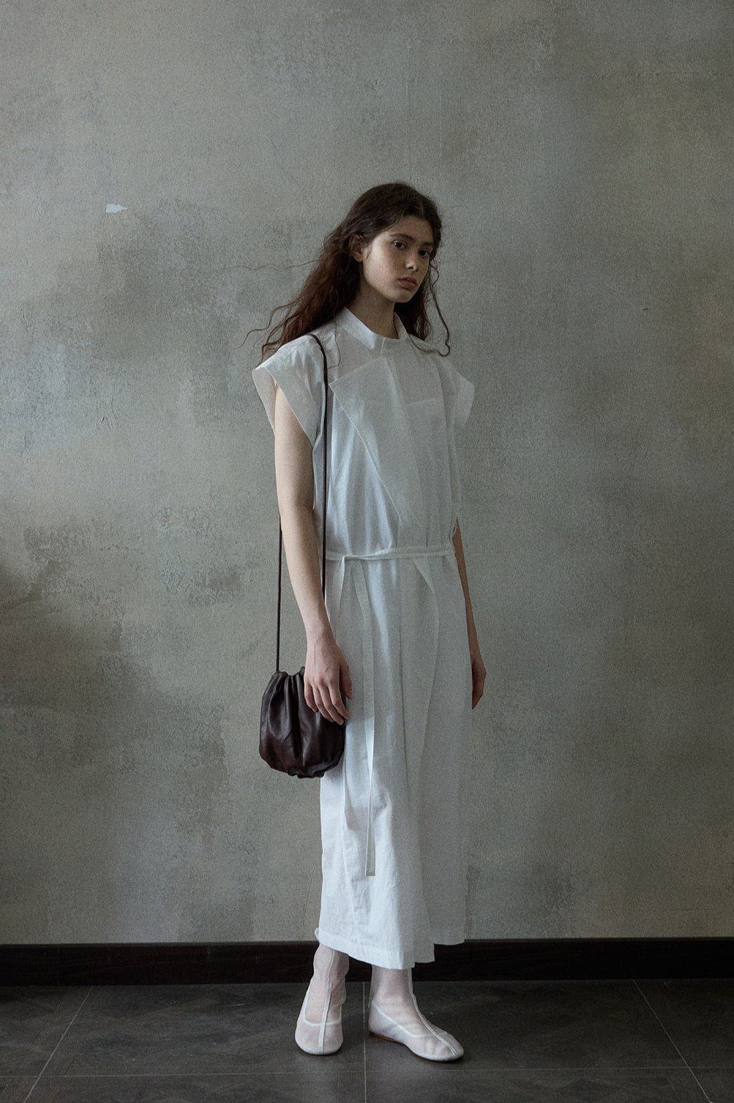 Robe 100 % coton texturée à volants | 3 couleurs