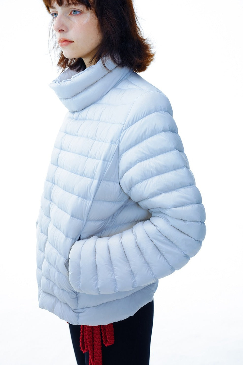 Stand collar quilted down jacket | 5 color