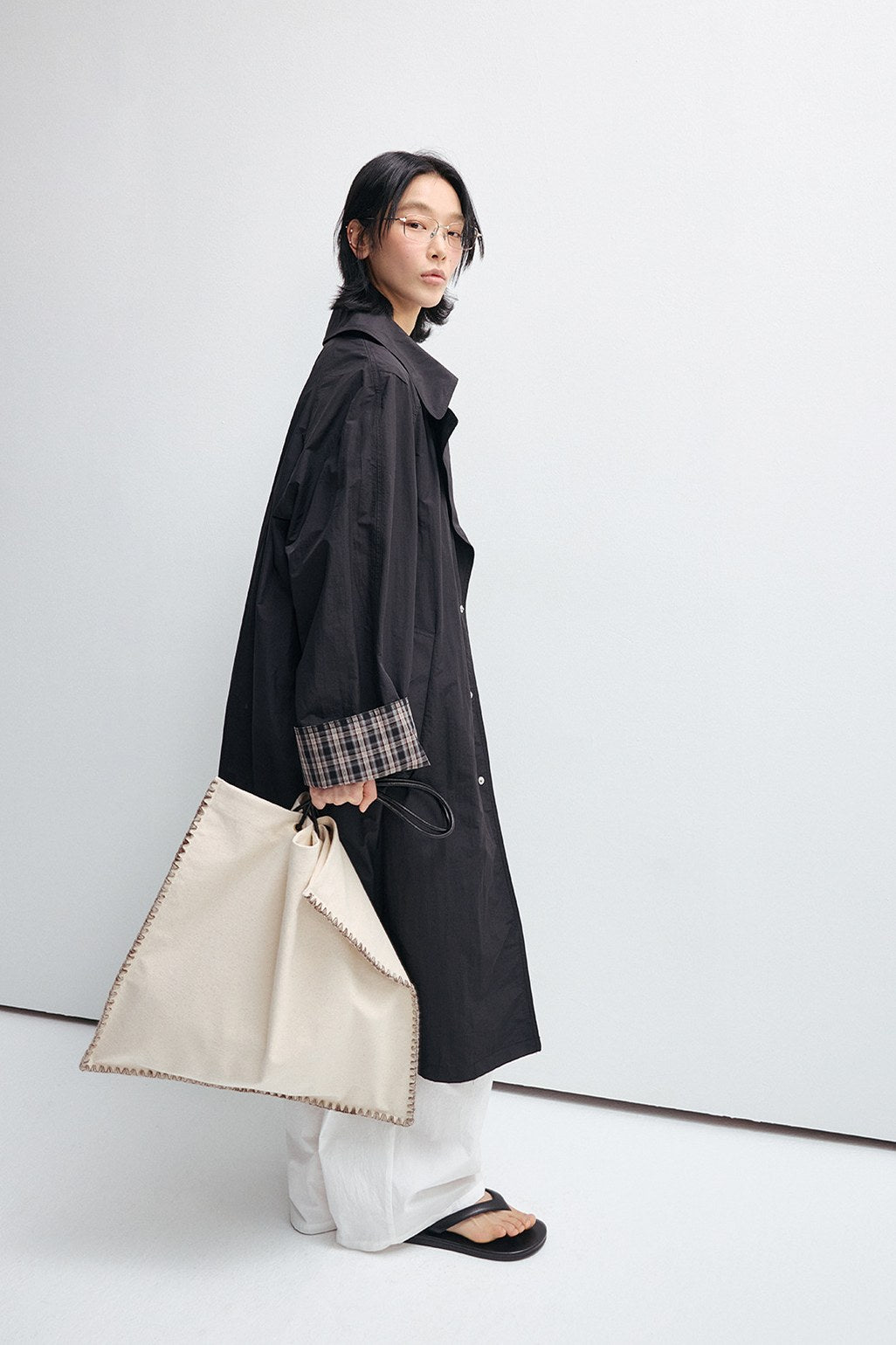 Manteau léger texturé coupe large | 2 couleurs