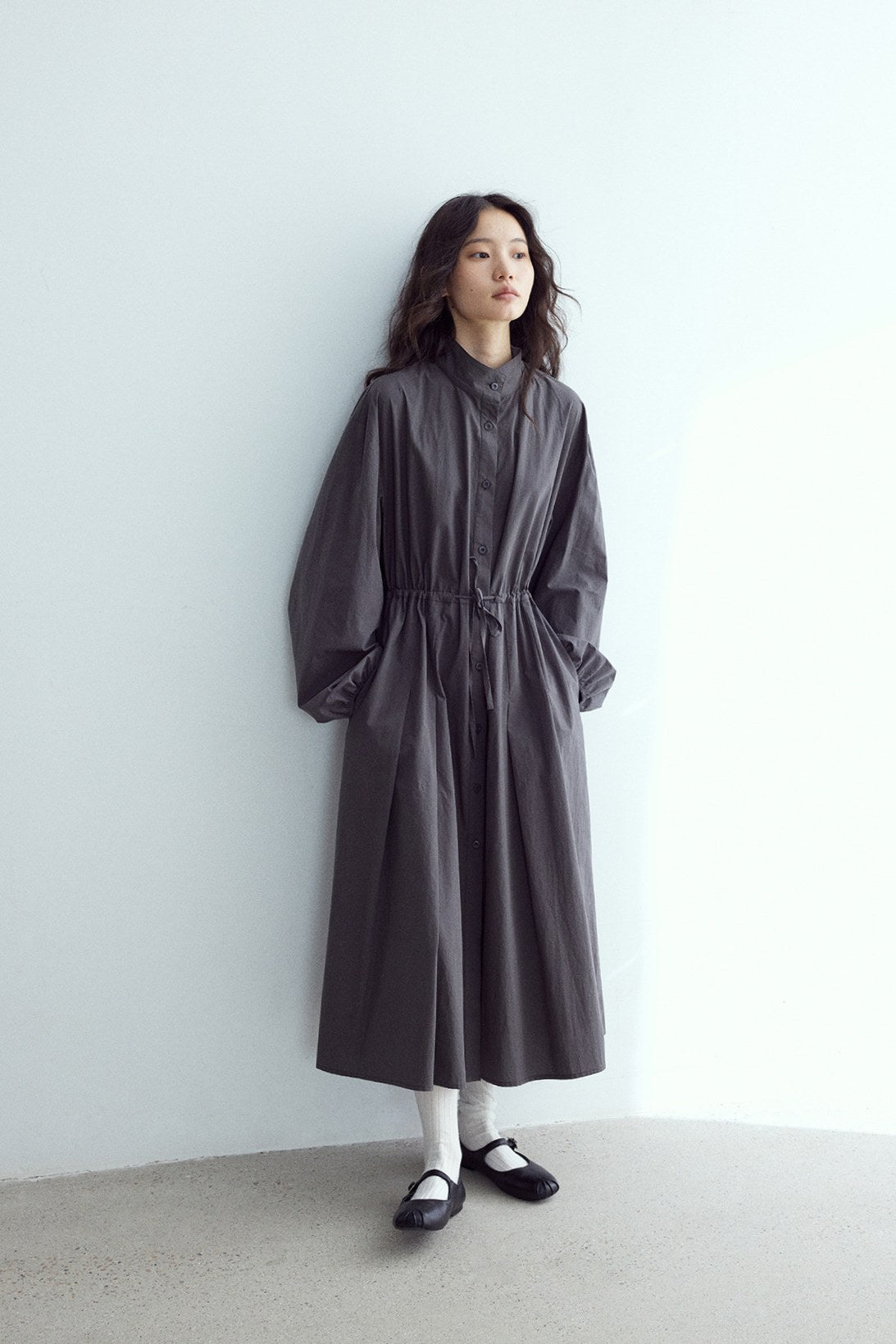 Vestido camisero de talle alto y relajado | 3 colores