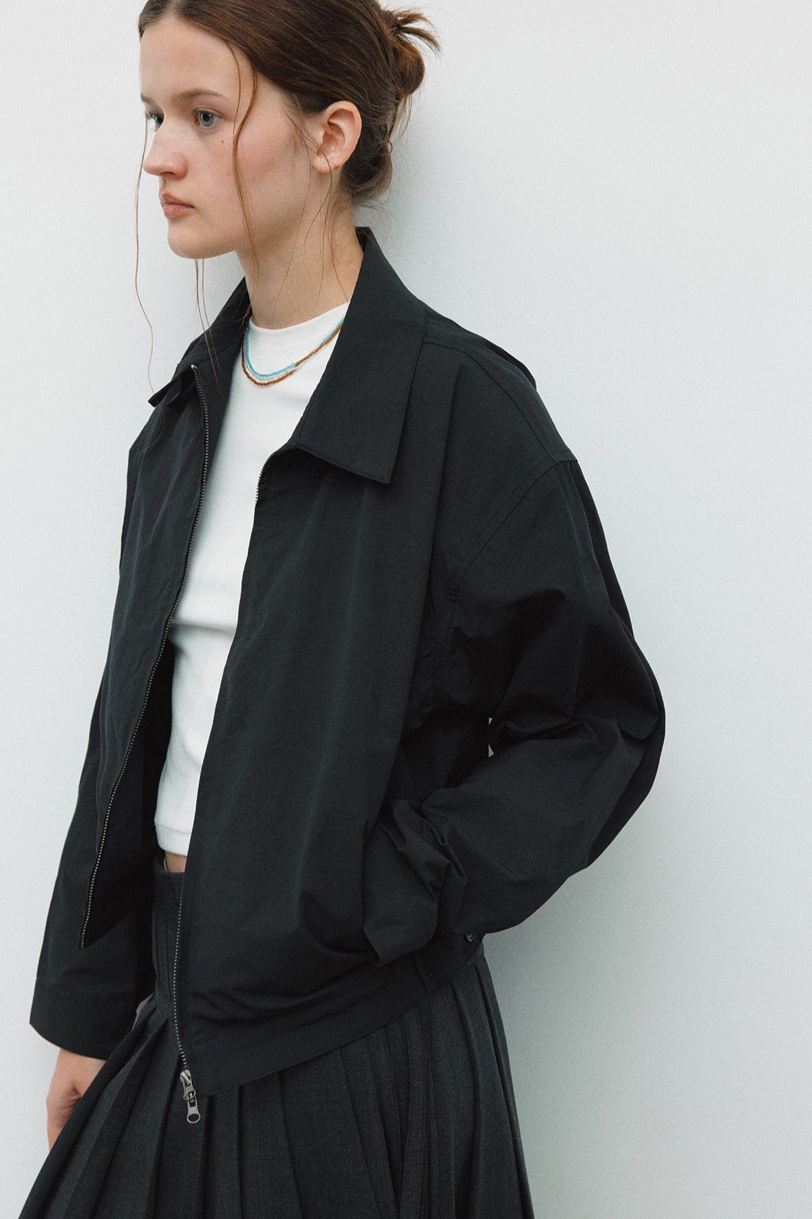 Cotton blend minimalist versatile shirt jacket | 3 color
