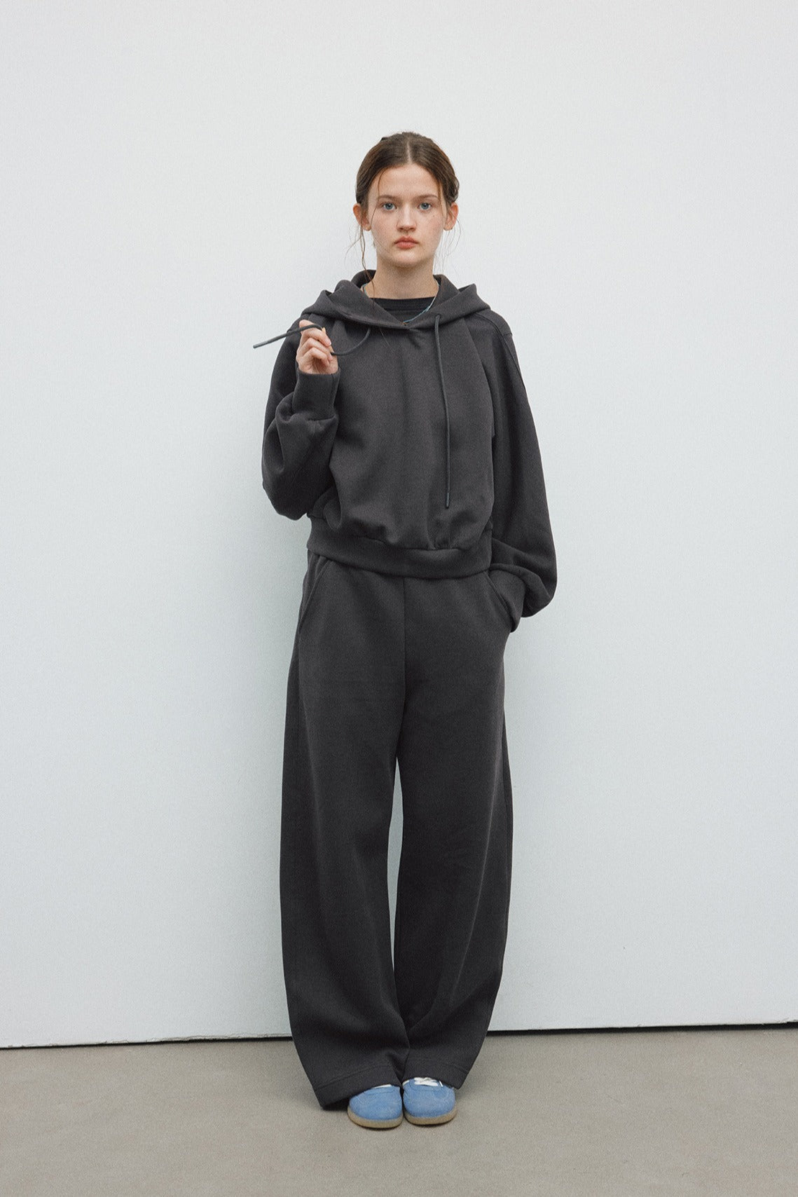 Cotton blend cocoon silhouette jogger | 4 color