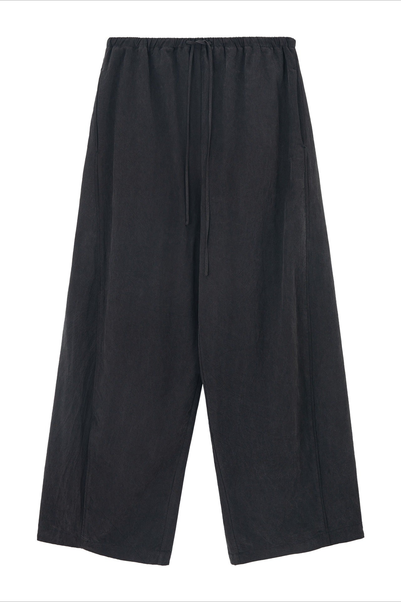 Lyocell elastic waist soft wide-leg pants | 4 color