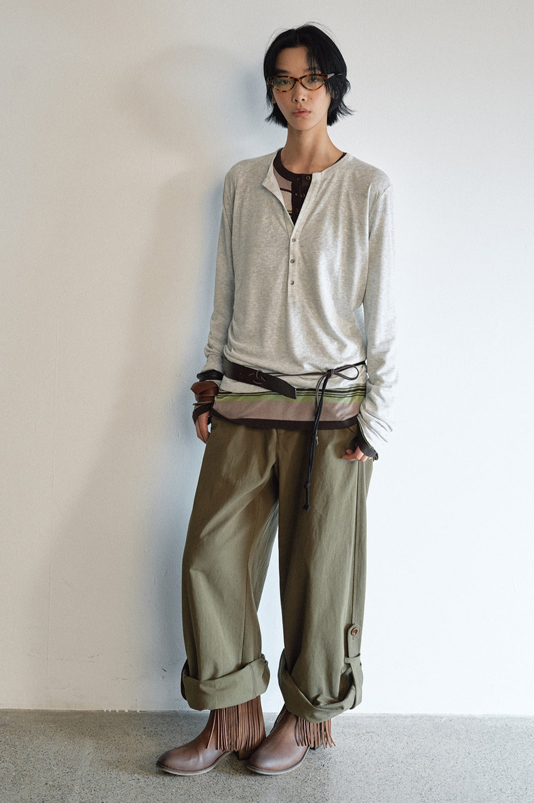 Lyocell blend lightweight loose T-shirt | 5 color