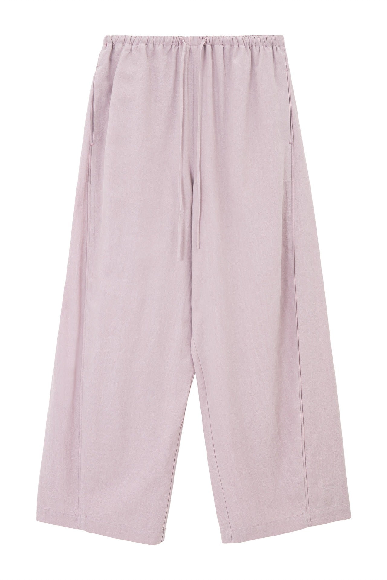 Lyocell elastic waist soft wide-leg pants | 4 color