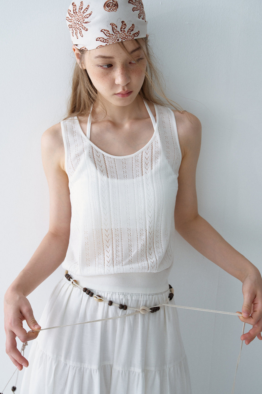 Lyocell blend wool short, perforated cute vest | 5 color
