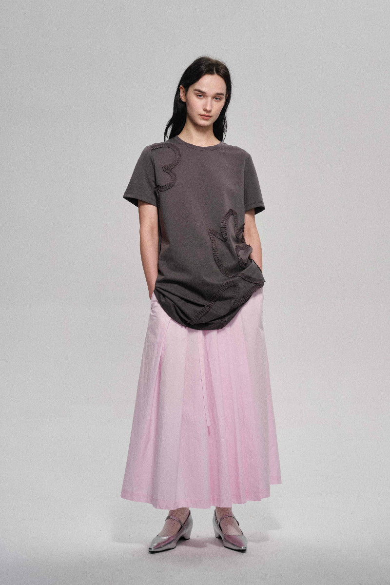 Robe t-shirt en mélange de coton, douce et confortable | 3 couleurs