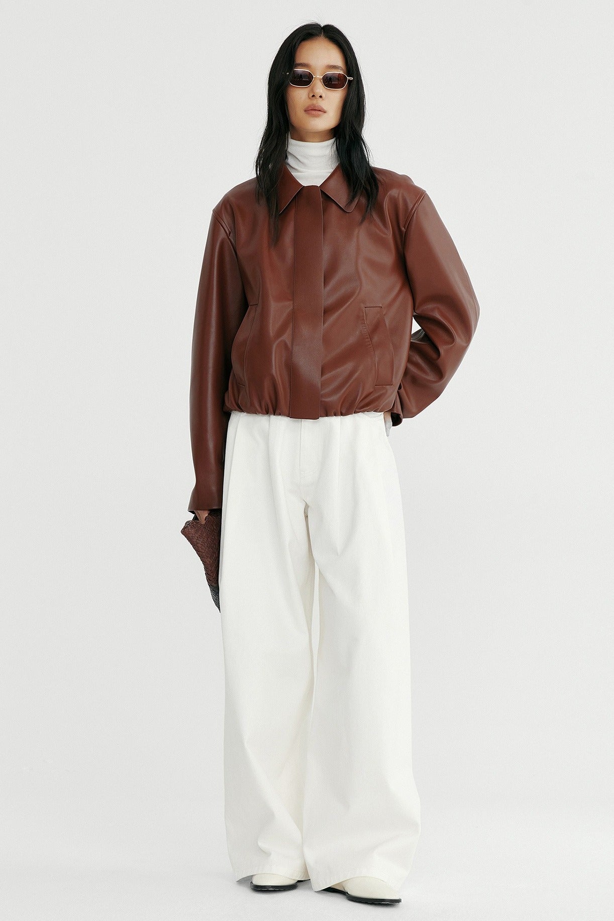 Cool edge vintage-style PU jacket | 2 color