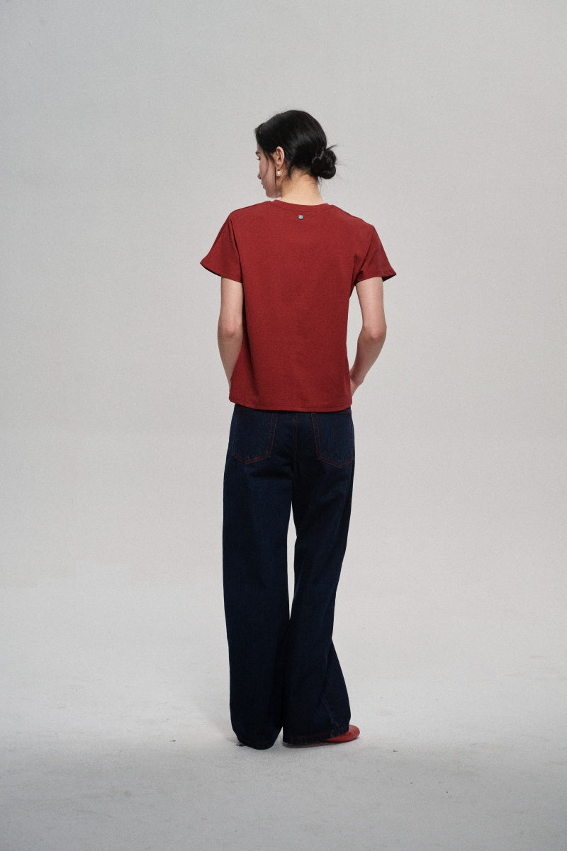 T-shirt confortable et extensible en mélange de lyocell | 2 couleurs