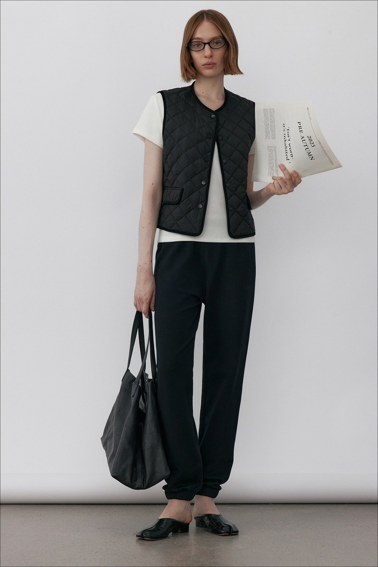 Goose down warm & cozy diamond-quilted vest | 2 color