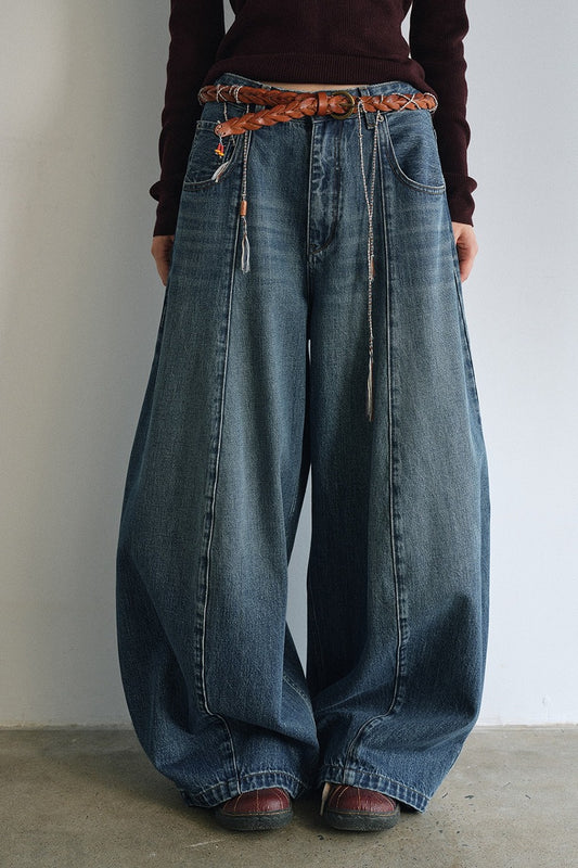 100% cotton guava-shape relaxed fit jeans | 3 color