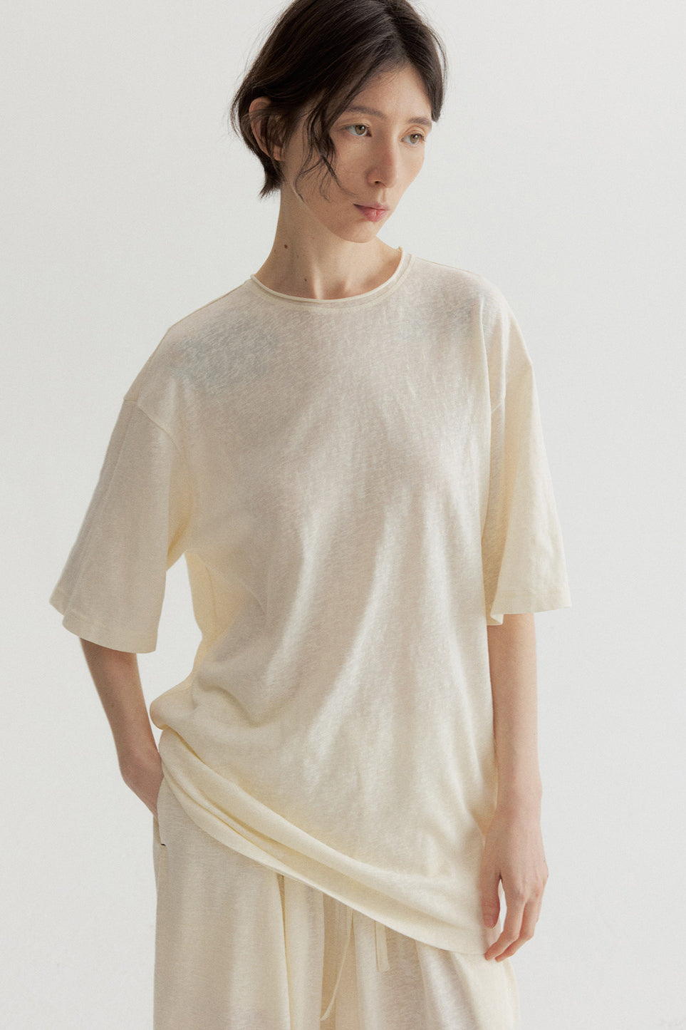 Cotton blend relaxed-fit soft T-shirt | 6 color