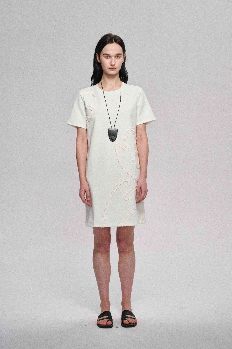 Robe t-shirt en mélange de coton, douce et confortable | 3 couleurs