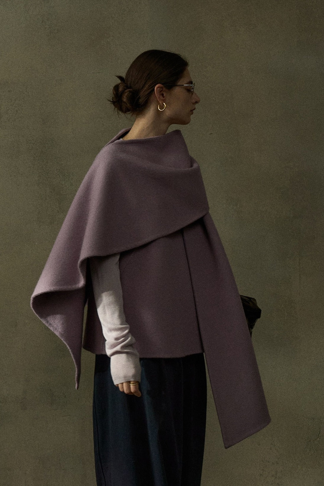 100% wool oversized soft and flush shawl | 4 color