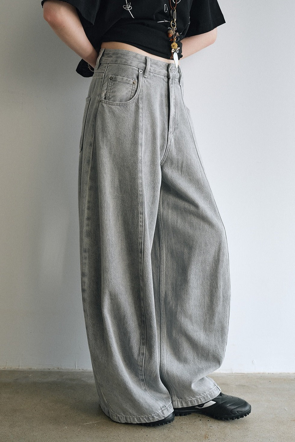100% cotton guava-shape relaxed fit jeans | 3 color