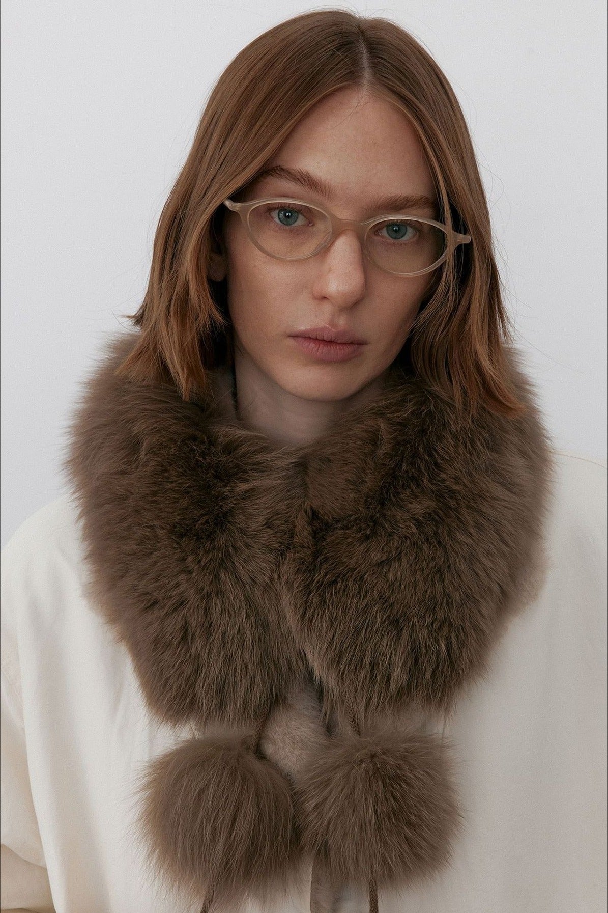 Fox fur fluffy soft touch scarf | 3 color