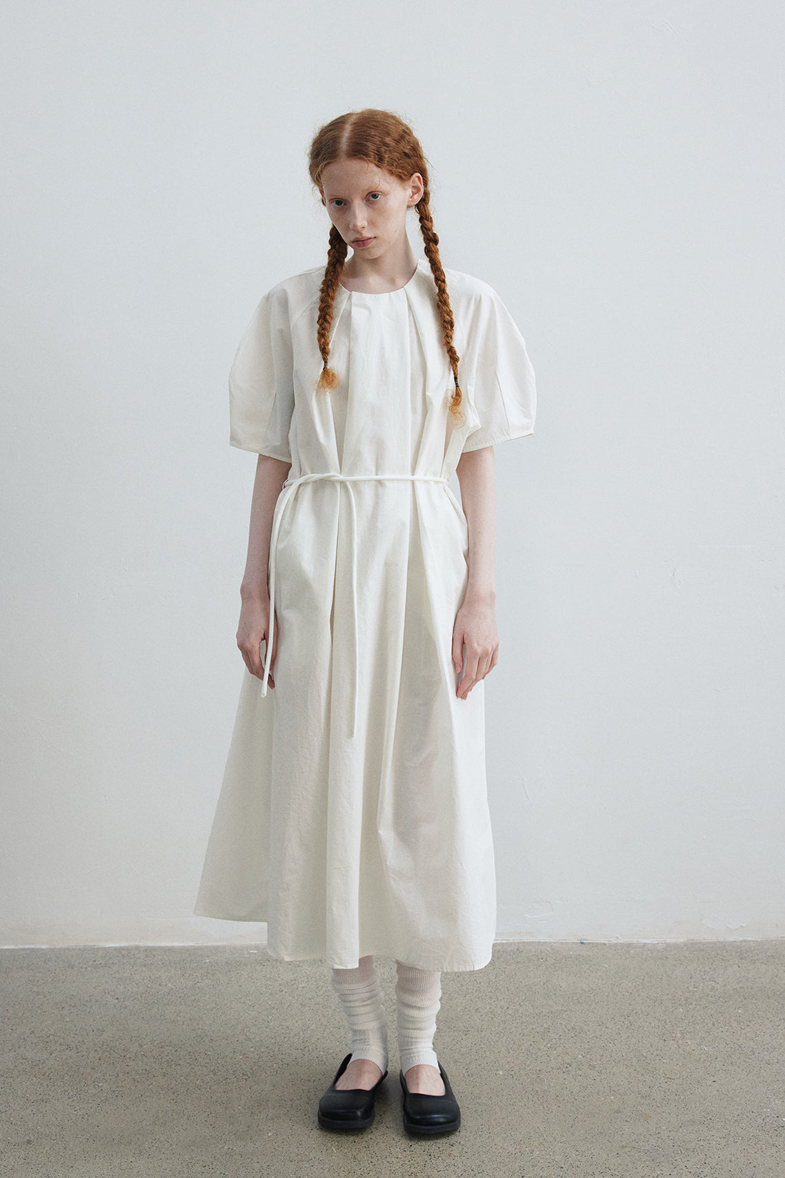 Cotton blend linen A-line maxi dress | 3 color