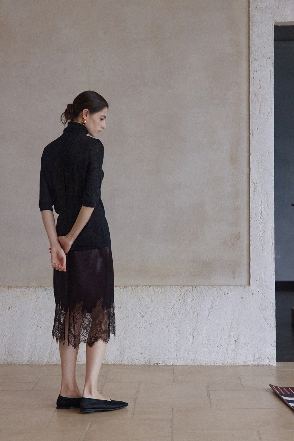 Wool blend stacked neck soft knitwear | 7 color