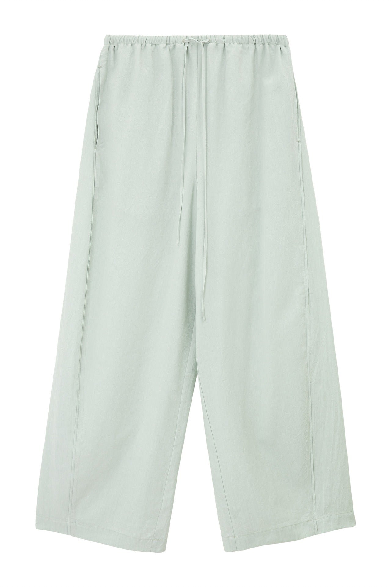 Lyocell elastic waist soft wide-leg pants | 4 color