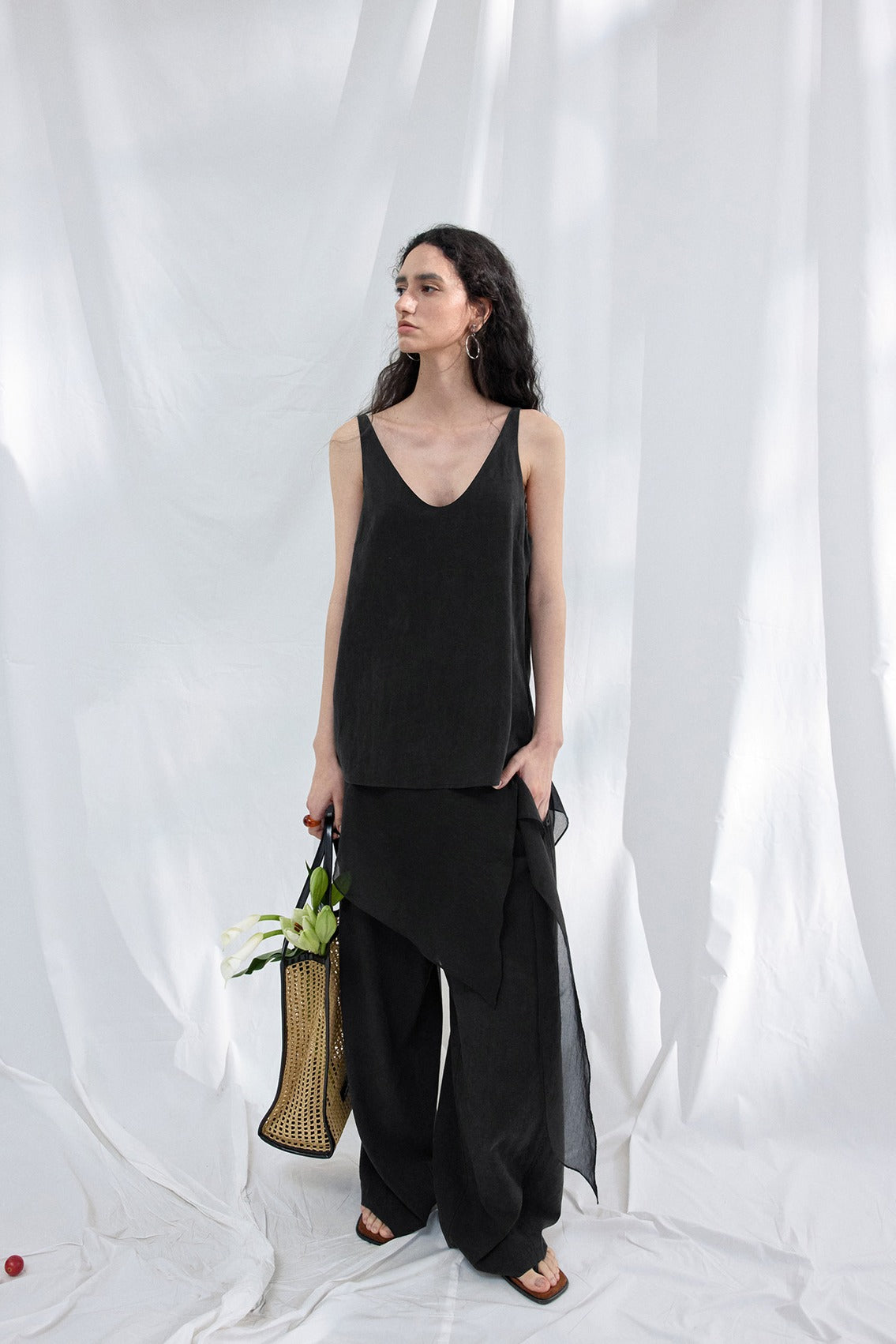 Cotton blend soft and flowing skirt accessories | 3 color