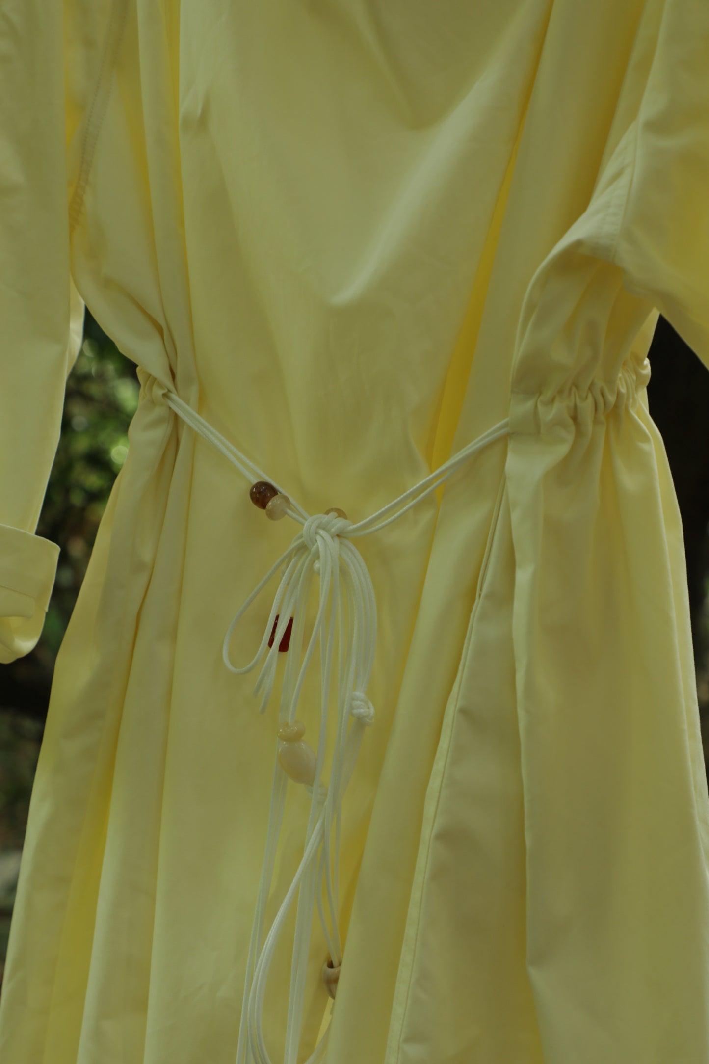 100 cotton structured silhouette trench coat | 2 color