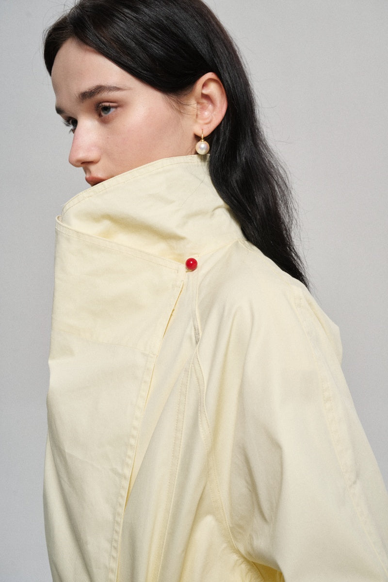 Gabardina de silueta estructurada 100% algodón | 2 colores