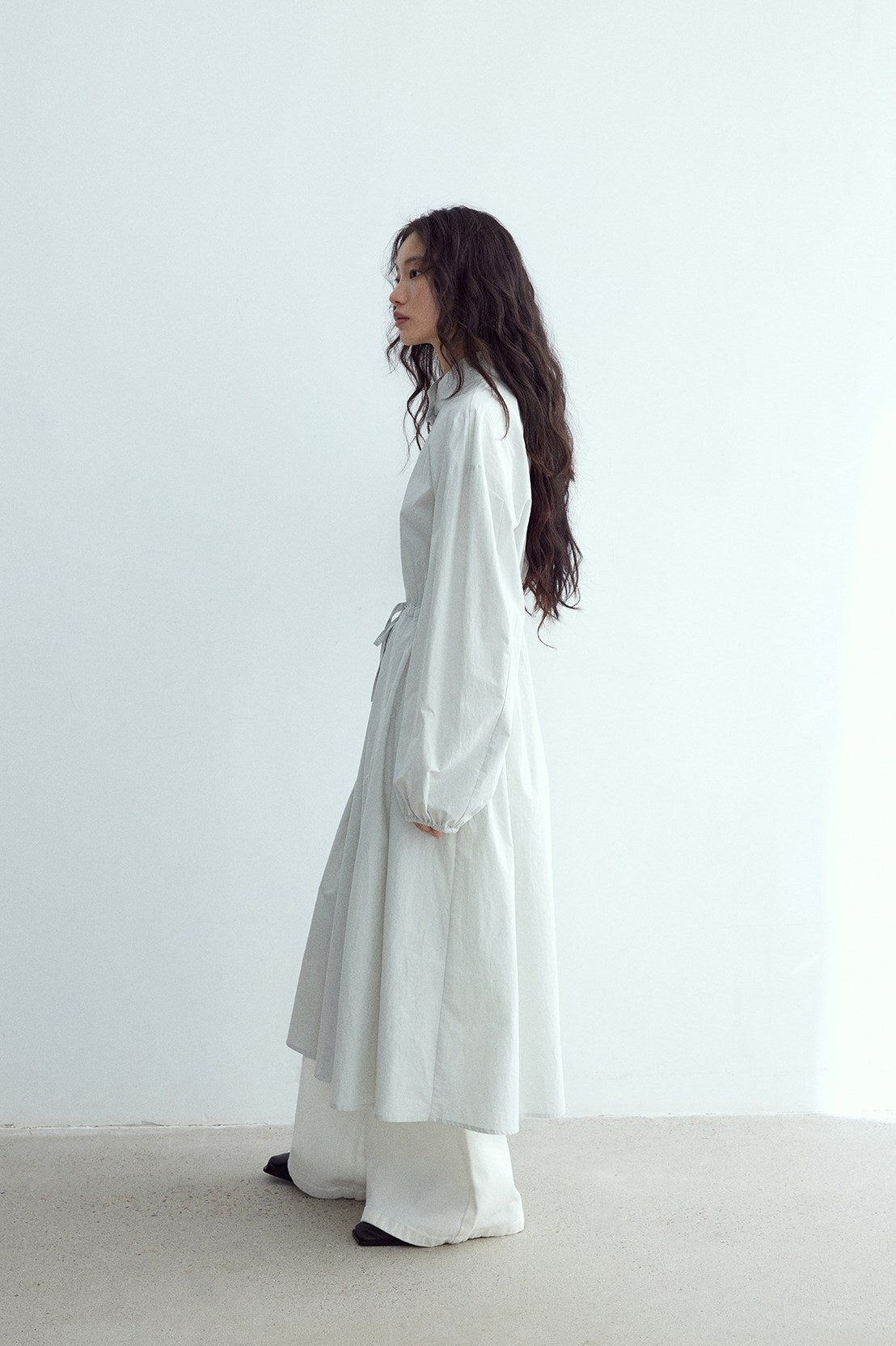 Vestido camisero de talle alto y relajado | 3 colores