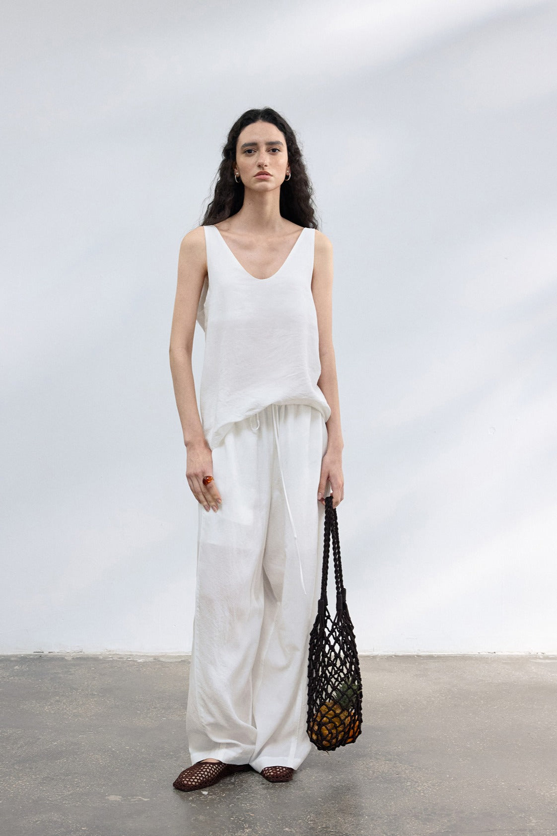 Lyocell soft simple tank top | 4 color