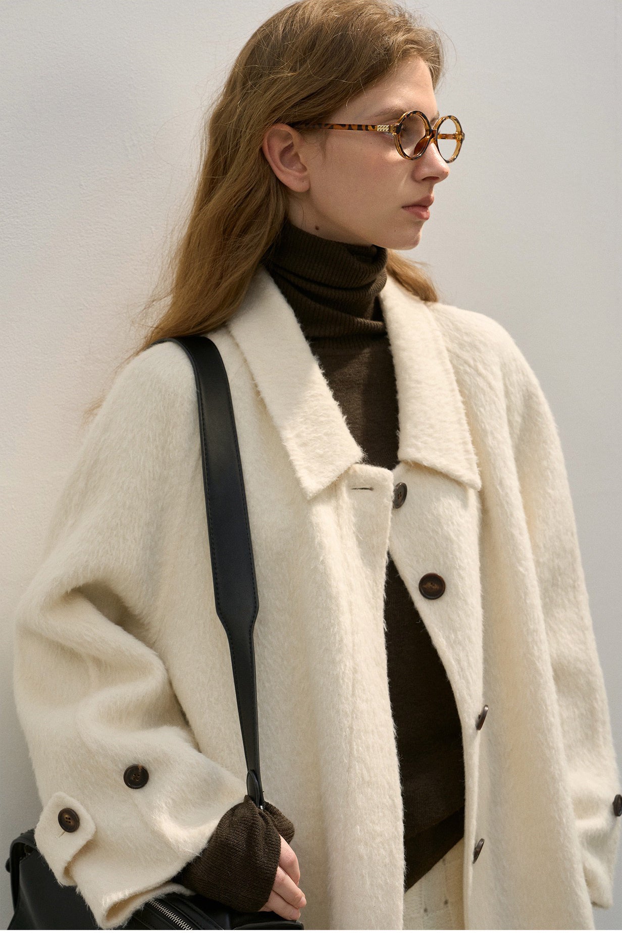 Wool riched cozy fit versatile coat | 3 color