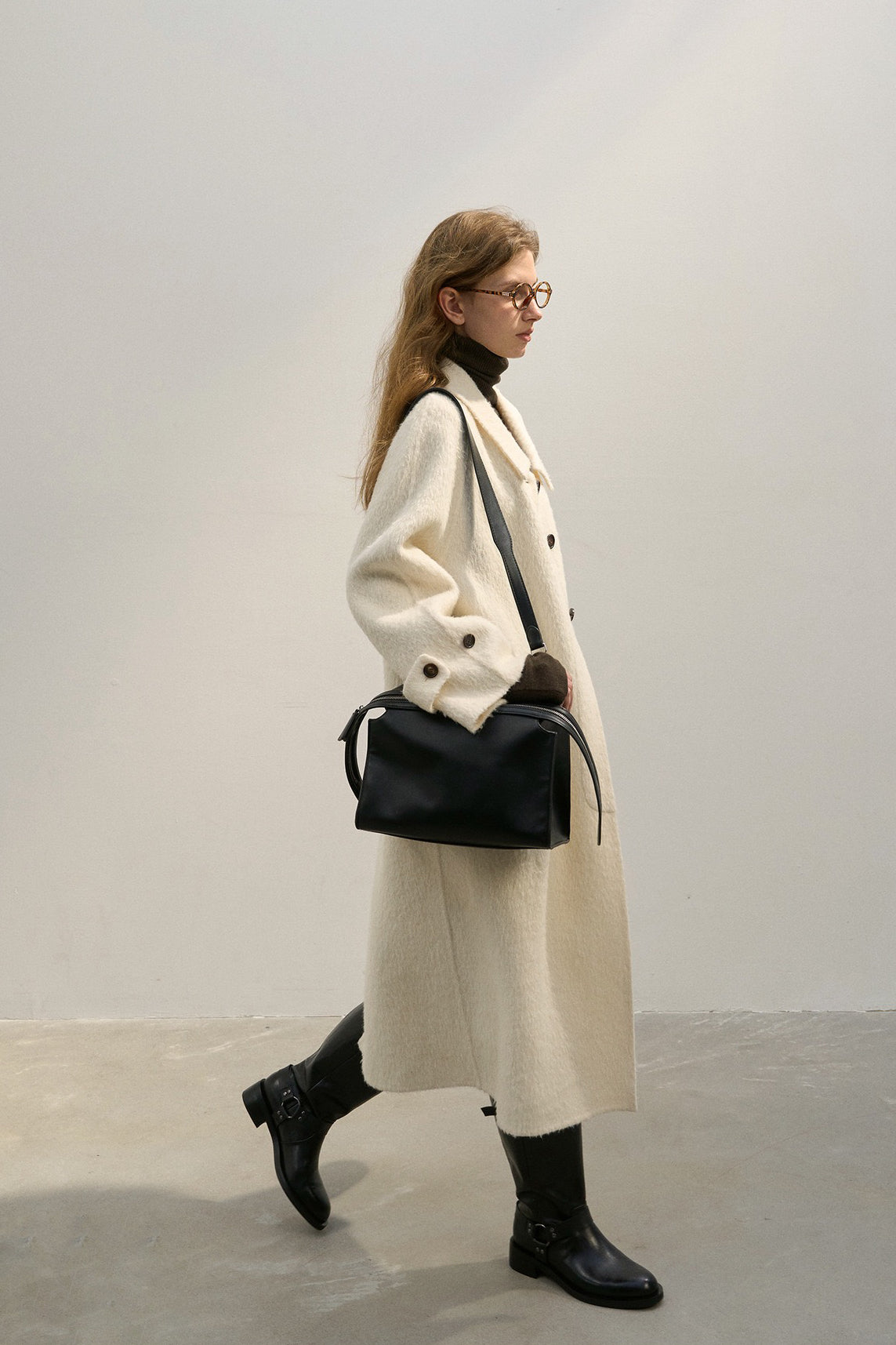 Wool riched cozy fit versatile coat | 3 color