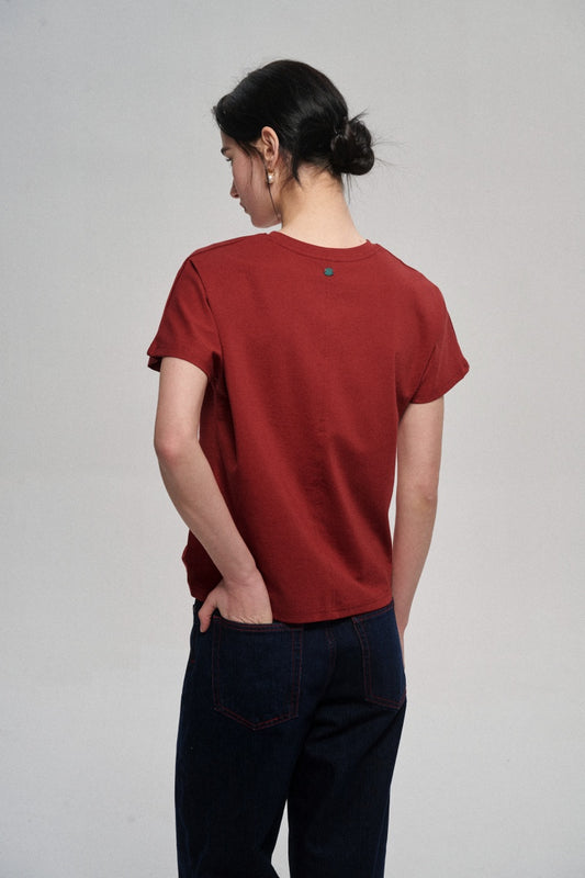 Camiseta cómoda y elástica de mezcla de lyocell | 2 colores