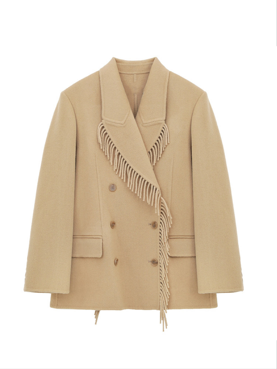 Veste de costume à pompons et ceinture en 100 laine