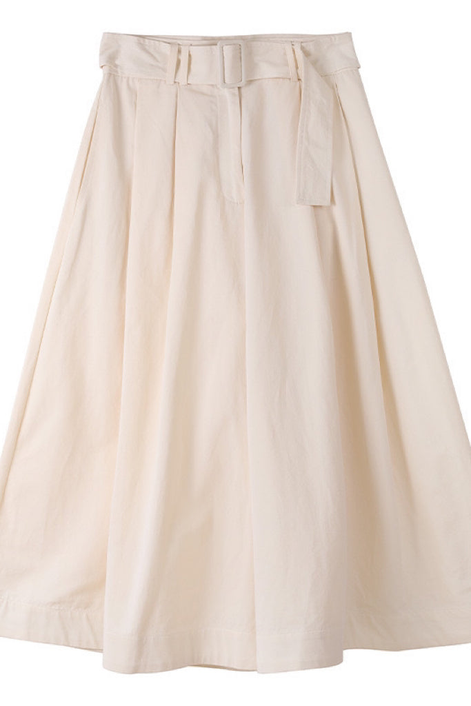 100% Cotton wide leg cropped culotte pants | 3 color