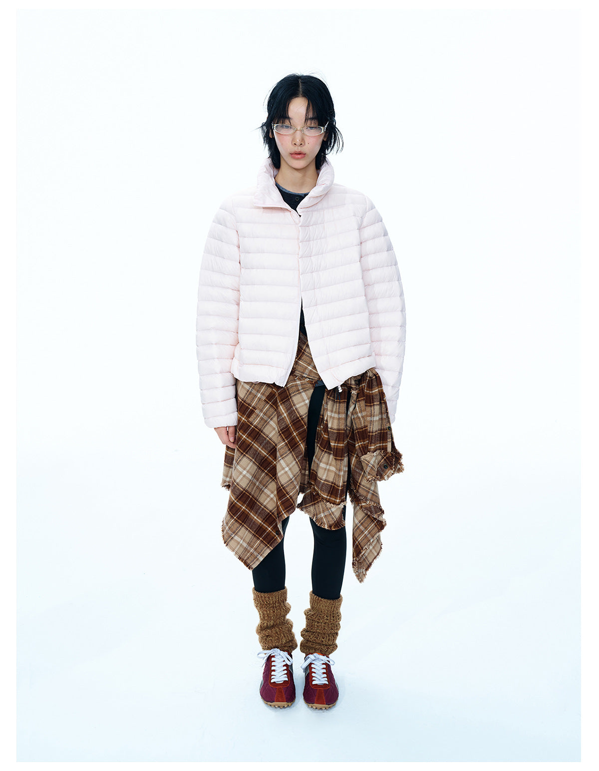 Stand collar quilted down jacket | 5 color