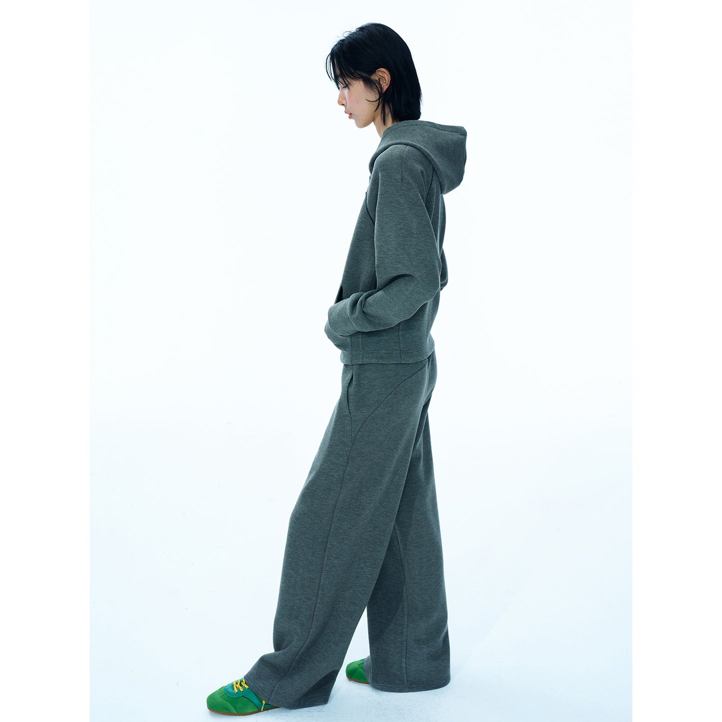 Relaxed fit straight-leg casual pants | 3 color