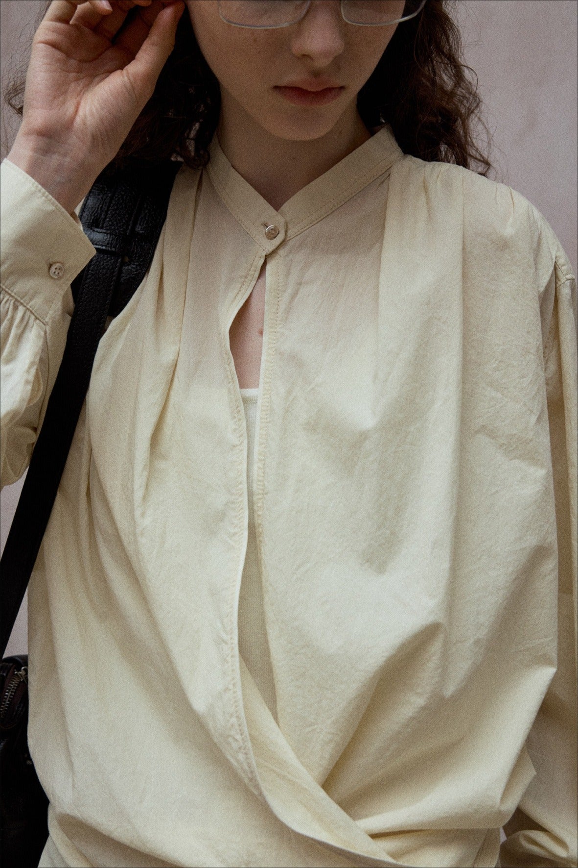100% cotton wrap waist shirt | 4 color