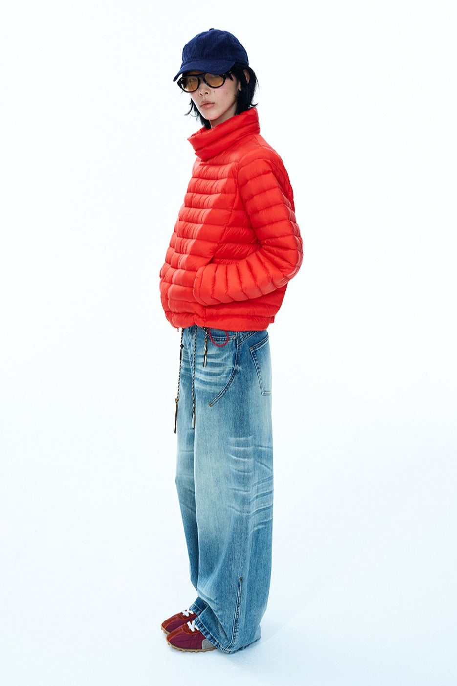 Stand collar quilted down jacket | 5 color
