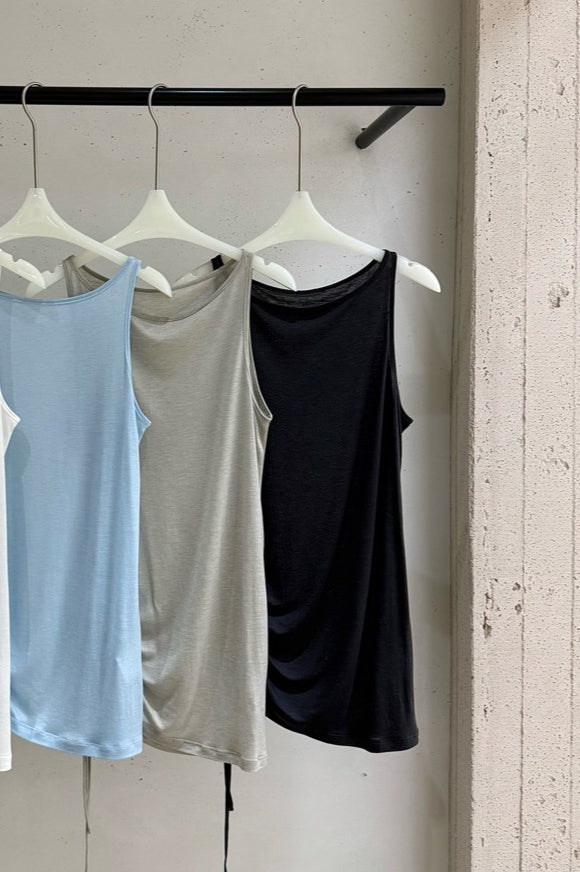 Lyocell blend soft and smooth vest top | 5 color