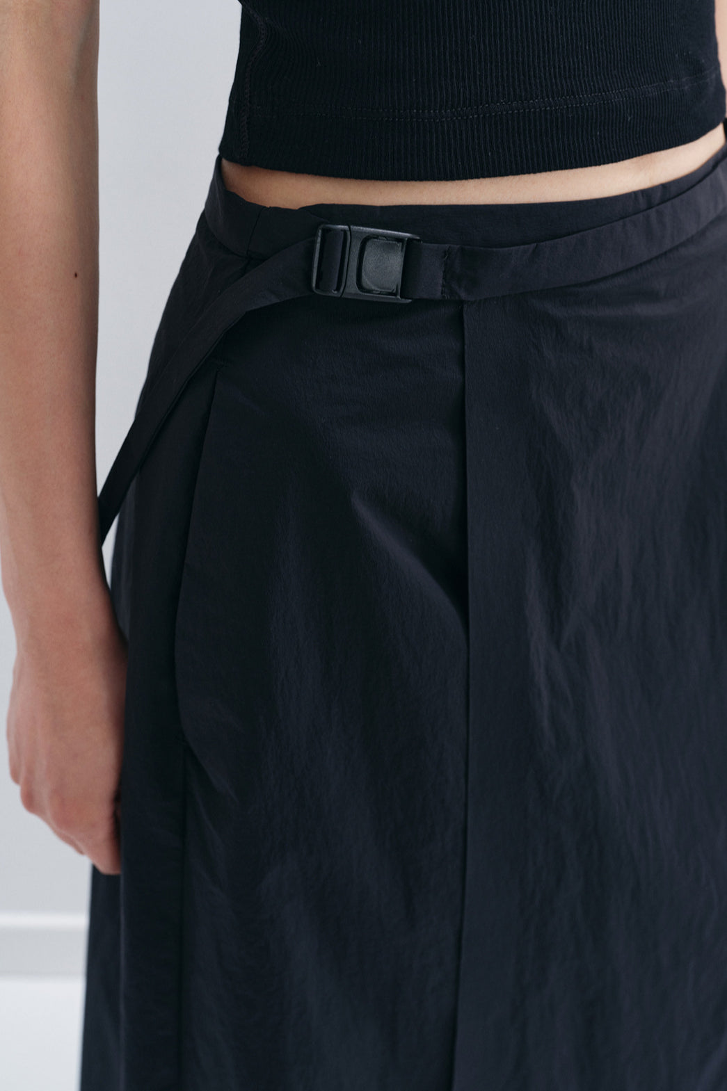 Irregular overlapping outdoor style  A-line skirt