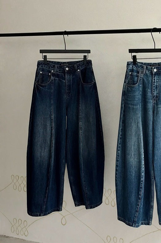 100% cotton guava-shape relaxed fit jeans | 3 color