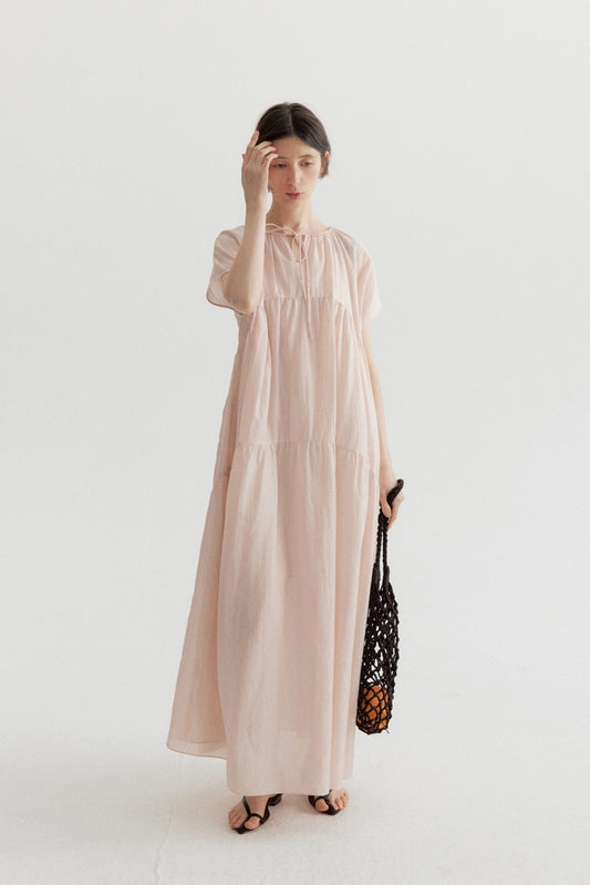 Robe longue deux pièces fluide et légère | 3 couleurs