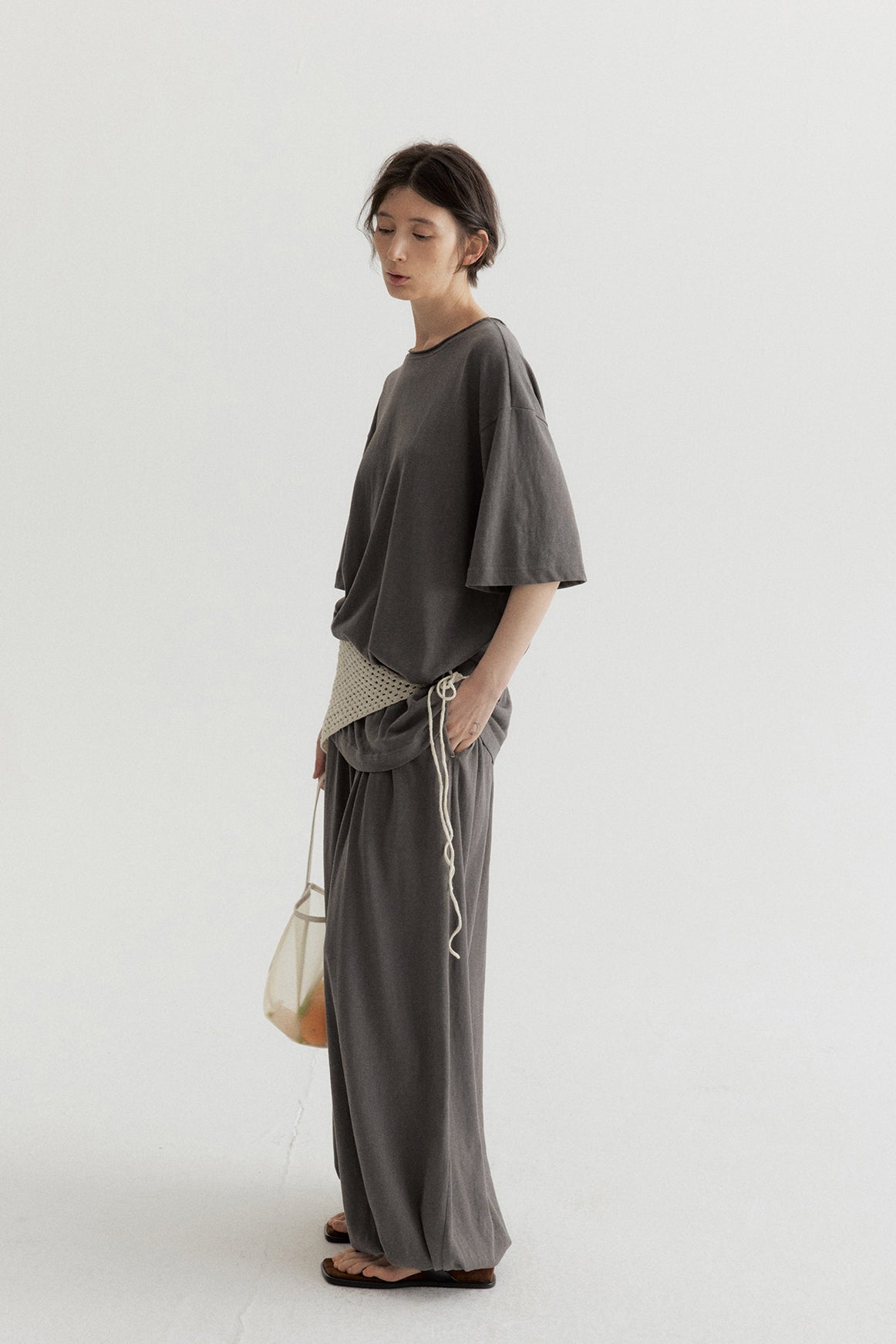Cotton blend relaxed-fit comfortable pants | 5 color