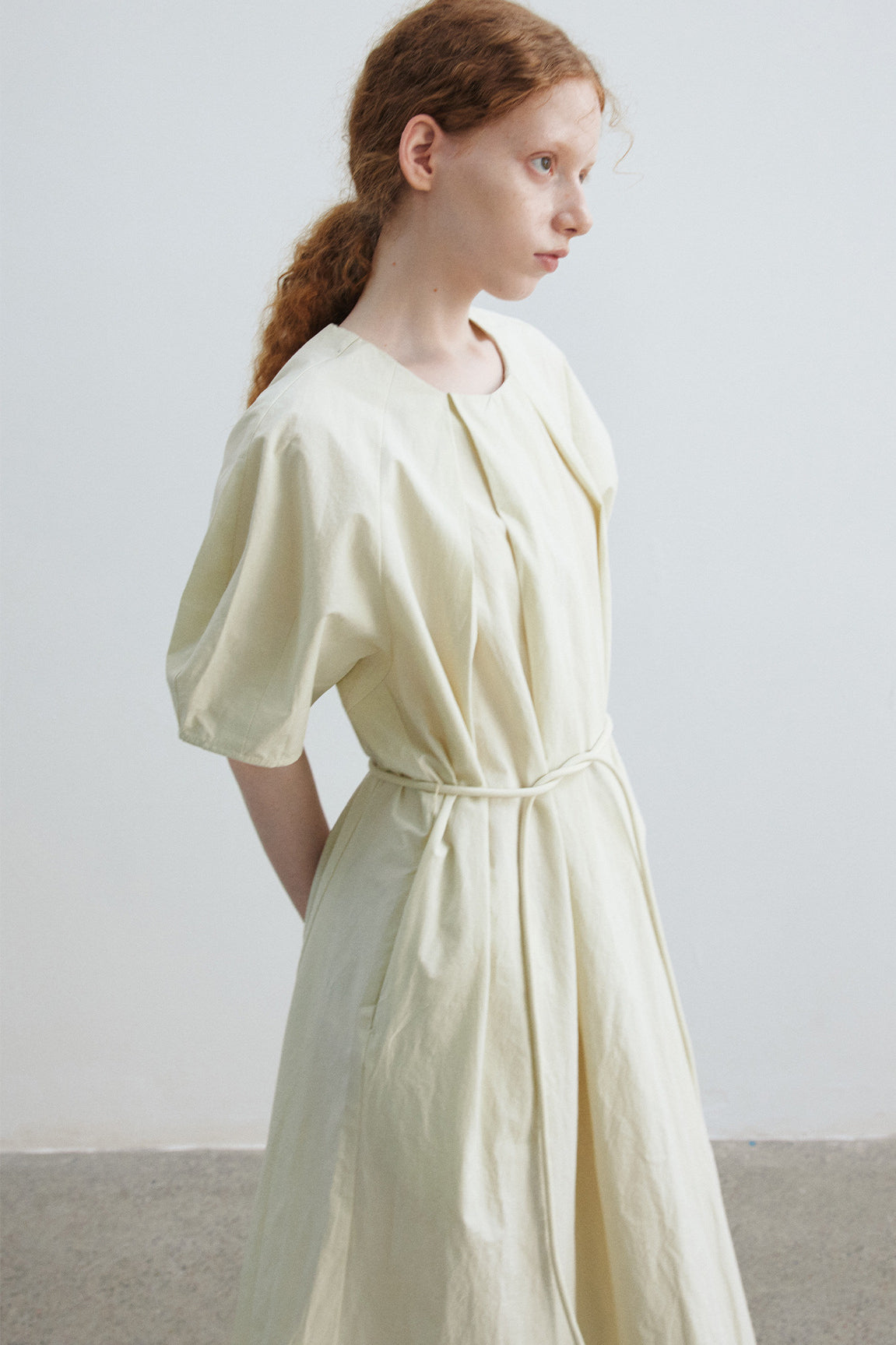 Cotton blend linen A-line maxi dress | 3 color