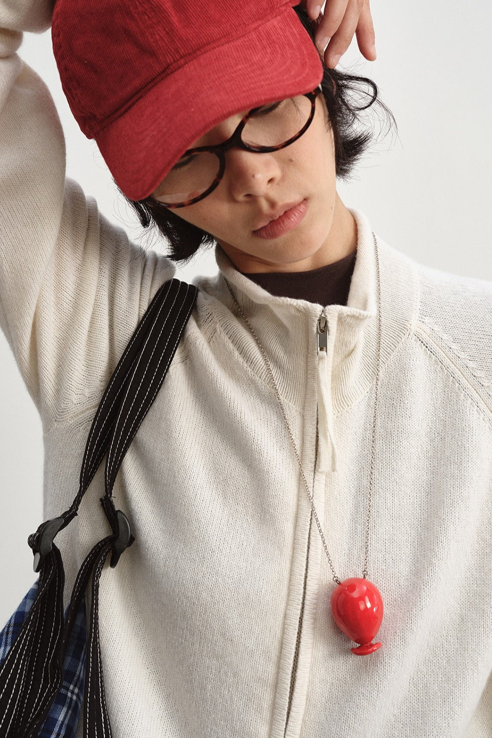 Wool blend slouchy fit dual-zip cardigan | 8 color