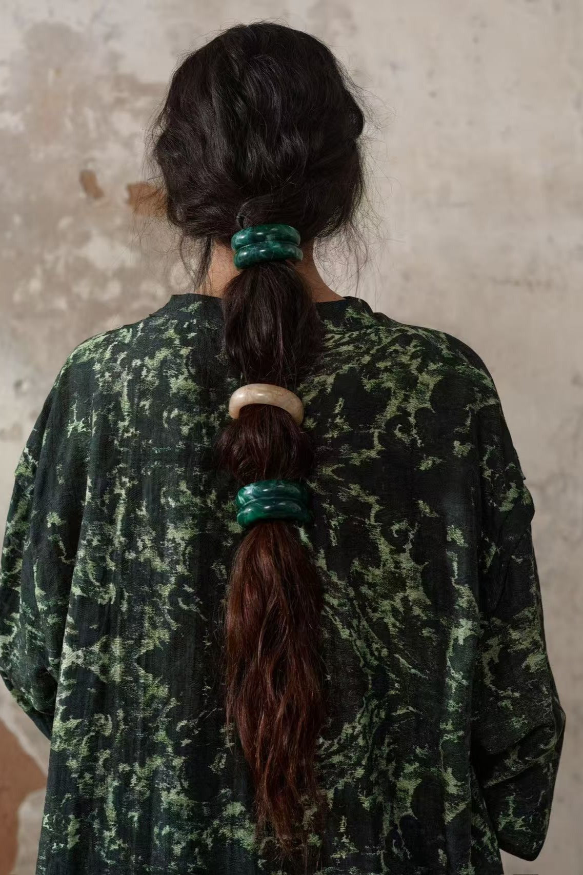 Lyocell blend romantic leaf print shirt | 2 color