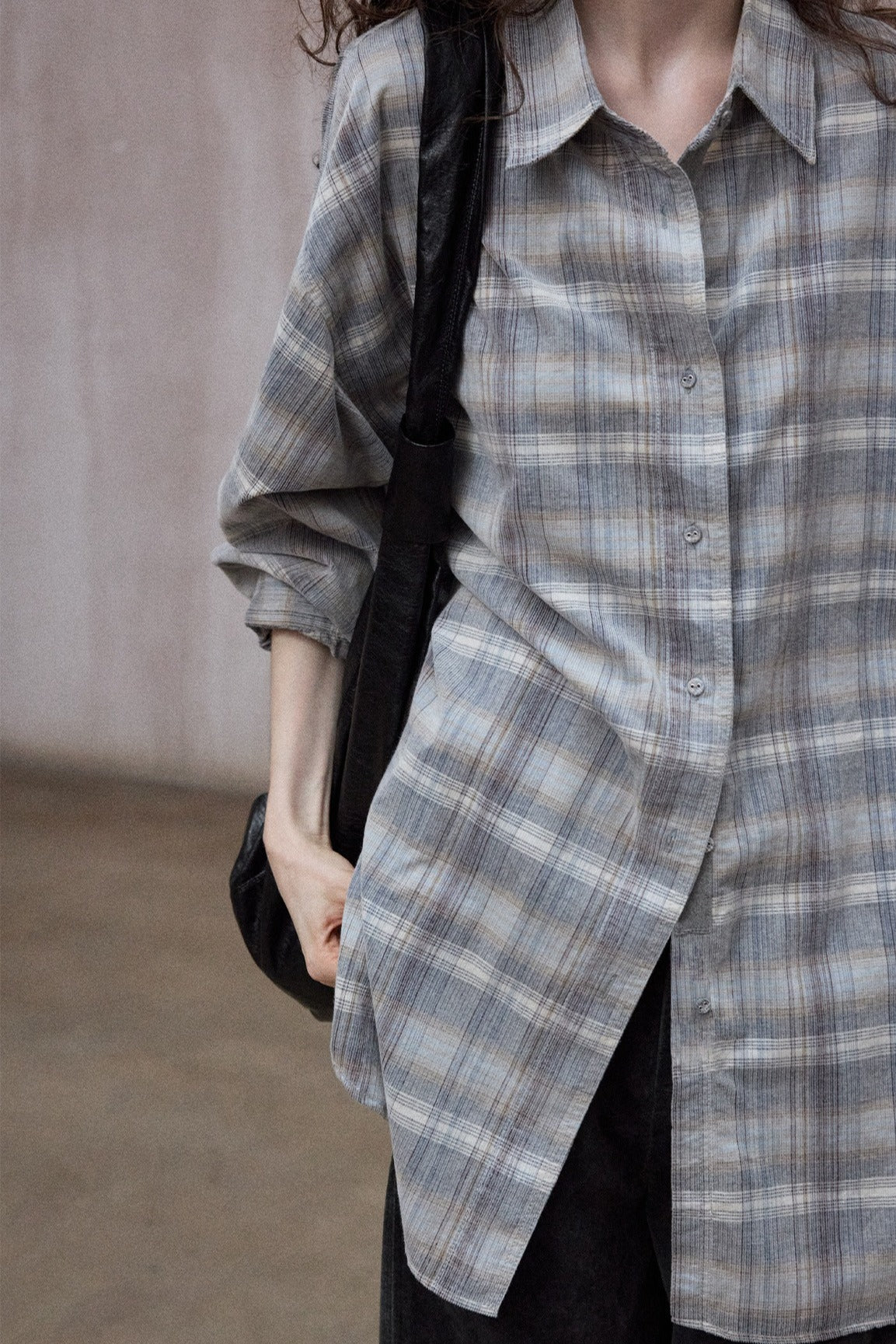 100% cotton oversized-fit corduroy shirt