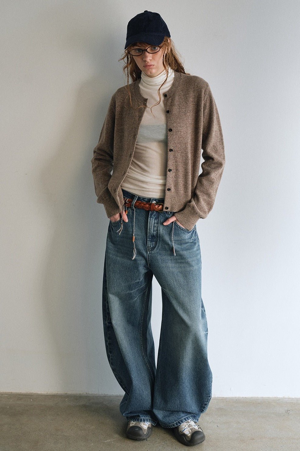 100% wool classic fit knit cardigan | 4 color