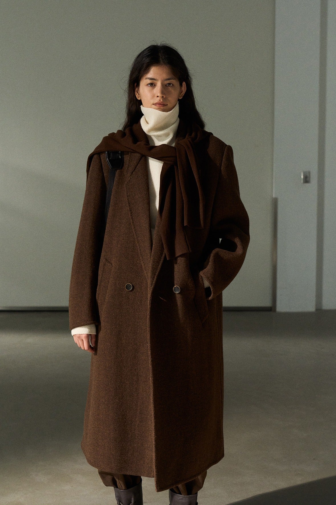 100% wool double-sided fabric blazer coat | 2 color