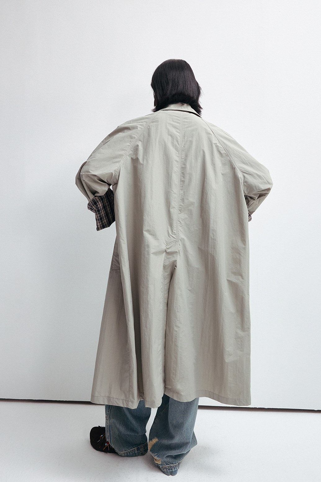 Manteau léger texturé coupe large | 2 couleurs