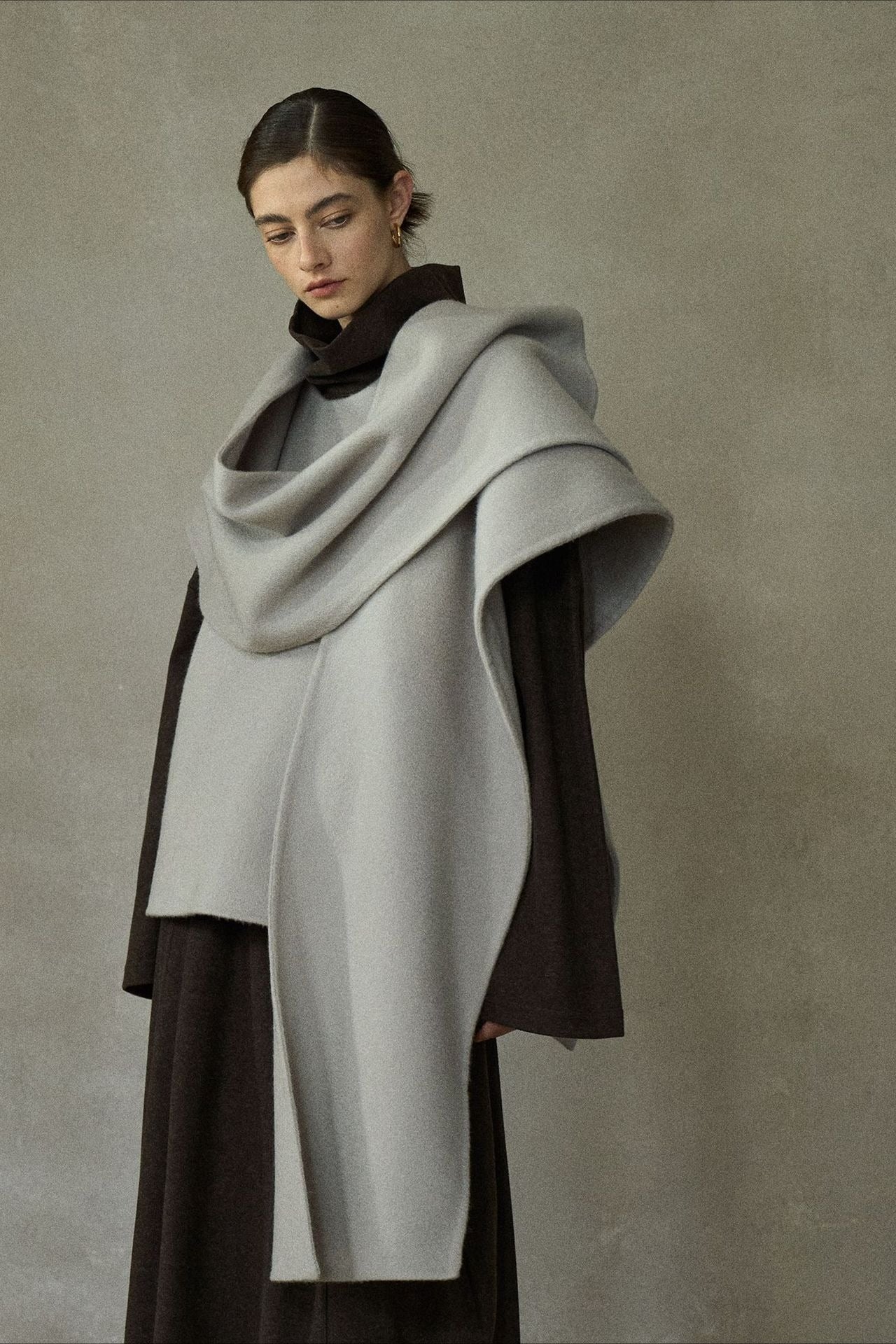 100% wool oversized soft and flush shawl | 4 color